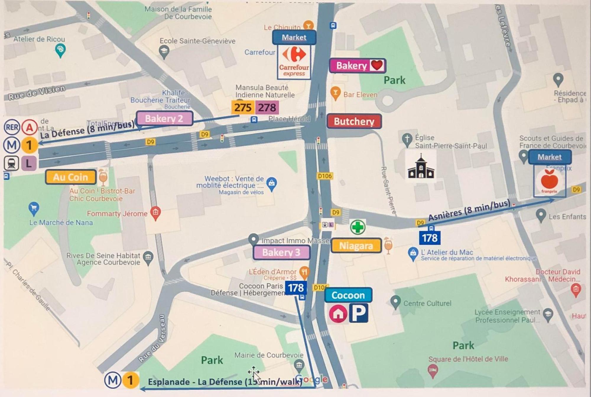 شقة Cocoon Paris La Defense كوربوفوا المظهر الخارجي الصورة